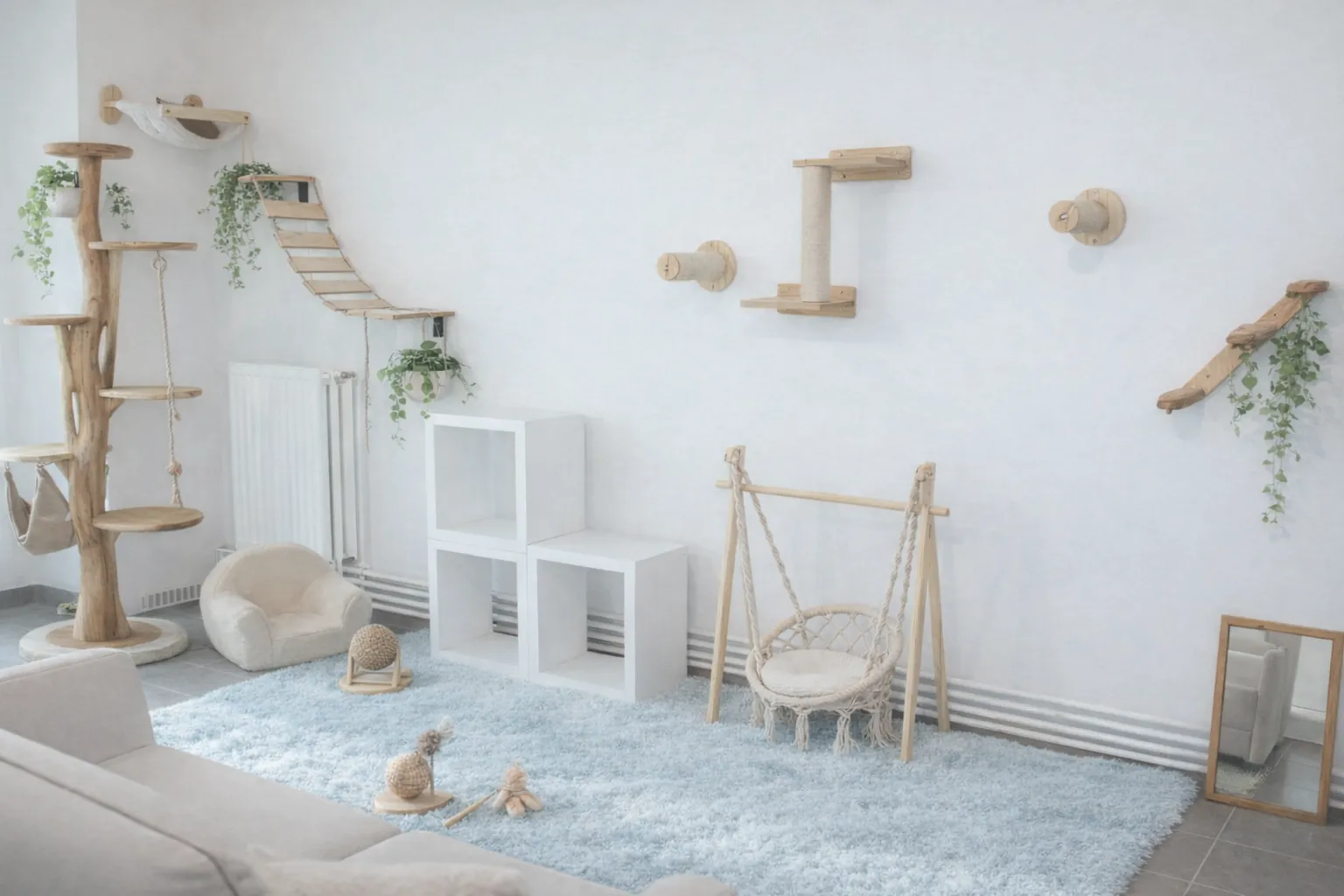 La plaine de jeux des chats
